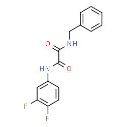 N1-BENZYL-N2-(3,4-DIFLUOROPHENYL)ETHANEDIAMIDE结构式