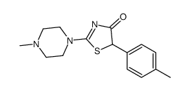 5-(4-methylphenyl)-2-(4-methylpiperazin-1-yl)-1,3-thiazol-4-one Structure