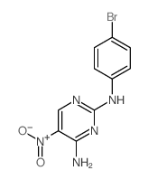 N-(4-bromophenyl)-5-nitro-pyrimidine-2,4-diamine picture