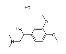 1-(3,4-dimethoxy-phenyl)-2-dimethylamino-ethanol, hydrochloride Structure