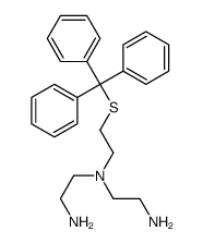 N'-(2-aminoethyl)-N'-(2-tritylsulfanylethyl)ethane-1,2-diamine结构式