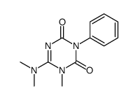6-(dimethylamino)-1-methyl-3-phenyl-1,3,5-triazine-2,4-dione结构式