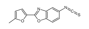 5-isothiocyanato-2-(5-methylfuran-2-yl)-1,3-benzoxazole结构式