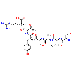 L-Seryl-L-threonyl-L-alanyl-L-seryl-L-tyrosyl-L-threonyl-N5-(diaminomethylene)-L-ornithine Structure