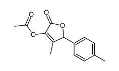 [3-methyl-2-(4-methylphenyl)-5-oxo-2H-furan-4-yl] acetate Structure