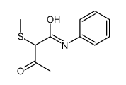 2-methylsulfanyl-3-oxo-N-phenylbutanamide结构式