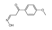 (Z)-3-(4-methoxyphenyl)-3-oxopropanal oxime结构式