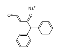 sodium 3-oxo-4,4-diphenylbut-1-en-1-olate Structure