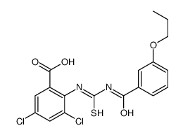 3,5-DICHLORO-2-[[[(3-PROPOXYBENZOYL)AMINO]THIOXOMETHYL]AMINO]-BENZOIC ACID picture