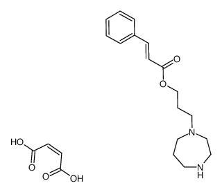 (E)-3-Phenyl-acrylic acid 3-[1,4]diazepan-1-yl-propyl ester; compound with (Z)-but-2-enedioic acid结构式