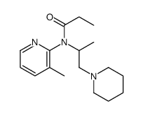 N-(3-methylpyridin-2-yl)-N-(1-piperidin-1-ylpropan-2-yl)propanamide Structure