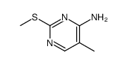 2-(Methylthio)-5-methylpyrimidine-4-amine Structure