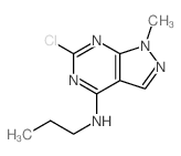 1H-Pyrazolo[3,4-d]pyrimidin-4-amine,6-chloro-1-methyl-N-propyl-结构式