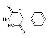 (R)-2-(cyclohexa-1,4-dien-1-yl)-2-ureidoacetic acid Structure