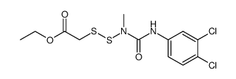 N-(Carboethoxymethyldithio)-N-methyl-N'-(3,4-dichlorphenyl)-harnstoff Structure