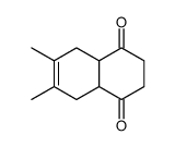 6,7-dimethyl-2,3,4a,5,8,8a-hexahydronaphthalene-1,4-dione结构式