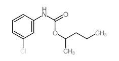 pentan-2-yl N-(3-chlorophenyl)carbamate结构式