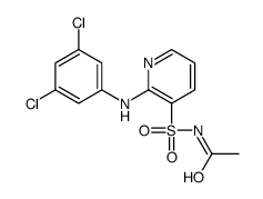 N-[2-(3,5-dichloroanilino)pyridin-3-yl]sulfonylacetamide Structure