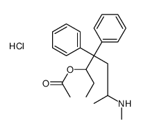 [6-(methylamino)-4,4-diphenylheptan-3-yl] acetate,hydrochloride Structure