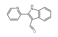 2-吡啶-2-基-1H-吲哚-3-甲醛结构式