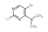 5-溴-2-氯-N,N-二甲基嘧啶-4-胺结构式