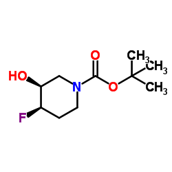 (3S,4R)-tert-butyl 4-fluoro-3-hydroxypiperidine-1-carboxylate picture
