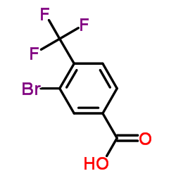 3-溴-4-三氟甲基苯甲酸结构式