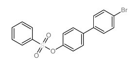 [1,1'-Biphenyl]-4-ol,4'-bromo-, 4-benzenesulfonate结构式