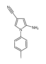 5-amino-1-(p-tolyl)-1H-pyrrole-3-carbonitrile结构式