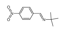 (E)-2-methyl-N-(4-nitrophenylmethylene)propan-2-amine结构式