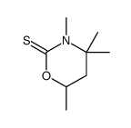 3,4,4,6-tetramethyl-1,3-oxazinane-2-thione Structure