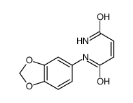 (E)-N'-(1,3-benzodioxol-5-yl)but-2-enediamide Structure