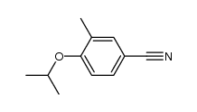 Benzonitrile, 3-methyl-4-(1-methylethoxy)- (9CI) Structure