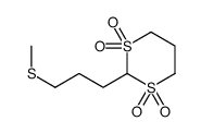 2-(3-methylsulfanylpropyl)-1,3-dithiane 1,1,3,3-tetraoxide Structure