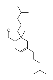 6-methyl-4,6-bis(4-methylpentyl)cyclohex-3-ene-1-carbaldehyde结构式