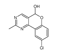 9-chloro-2-methyl-5H-chromeno[4,3-d]pyrimidin-5-ol结构式