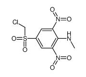 4-(chloromethylsulfonyl)-N-methyl-2,6-dinitroaniline Structure