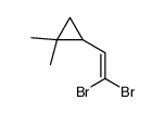 2-(2,2-dibromoethenyl)-1,1-dimethylcyclopropane Structure