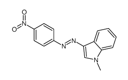 (1-methylindol-3-yl)-(4-nitrophenyl)diazene结构式