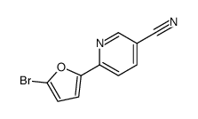 6-(5-bromofuran-2-yl)pyridine-3-carbonitrile结构式