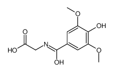 2-[(4-hydroxy-3,5-dimethoxybenzoyl)amino]acetic acid Structure