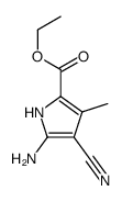 ethyl 5-amino-4-cyano-3-methyl-1H-pyrrole-2-carboxylate结构式