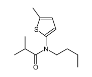 N-butyl-2-methyl-N-(5-methylthiophen-2-yl)propanamide结构式