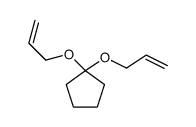 1,1-bis(prop-2-enoxy)cyclopentane Structure