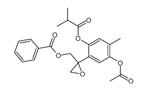 6-Acetoxy-10-benzoyloxy-8,9-epoxy-thymol-isobutyrat Structure