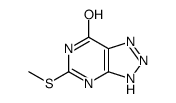5-methylsulfanyl-2,3-dihydrotriazolo[4,5-d]pyrimidin-7-one结构式