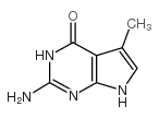 3-amino-8-methyl-2,4,9-triazabicyclo[4.3.0]nona-3,7,10-trien-5-one structure