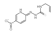 1-[(5-nitropyridin-2-yl)amino]-3-prop-2-enyl-thiourea结构式