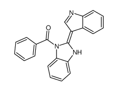 (2-indol-3-ylidene-3H-benzimidazol-1-yl)-phenylmethanone结构式