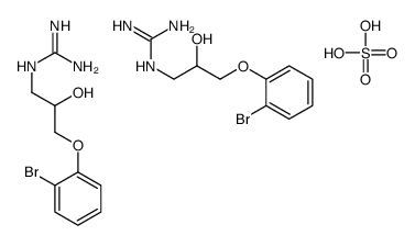 2-[3-(2-bromophenoxy)-2-hydroxypropyl]guanidine,sulfuric acid结构式